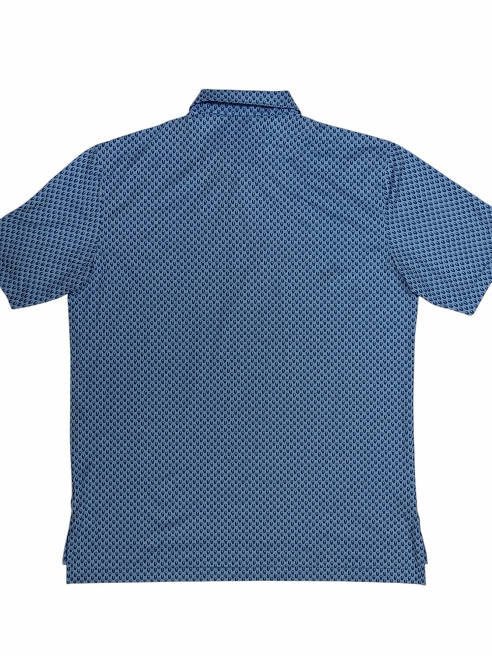 Peter Millar Summer Comfort Polo Shirt Mens Large Hudson Skull Geometric AOP - Picture 4 of 9